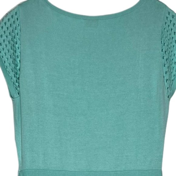 Cremieux Aqua Cotton Blend SS Knit Dress - M - Picture 6 of 8